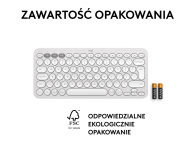 Logitech K380s Pebble Keys 2 biały - 1172751 - zdjęcie 14